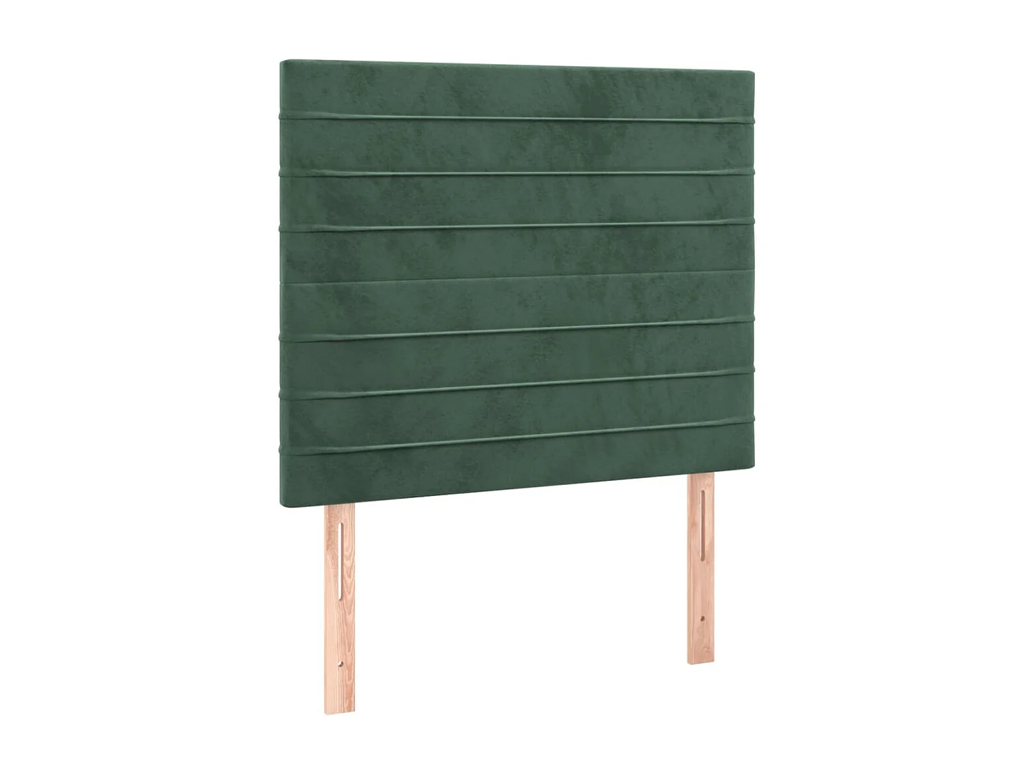 Hoofdbord | Hoofdeinde LED 80x5x118/128 cm fluweel donkergroen