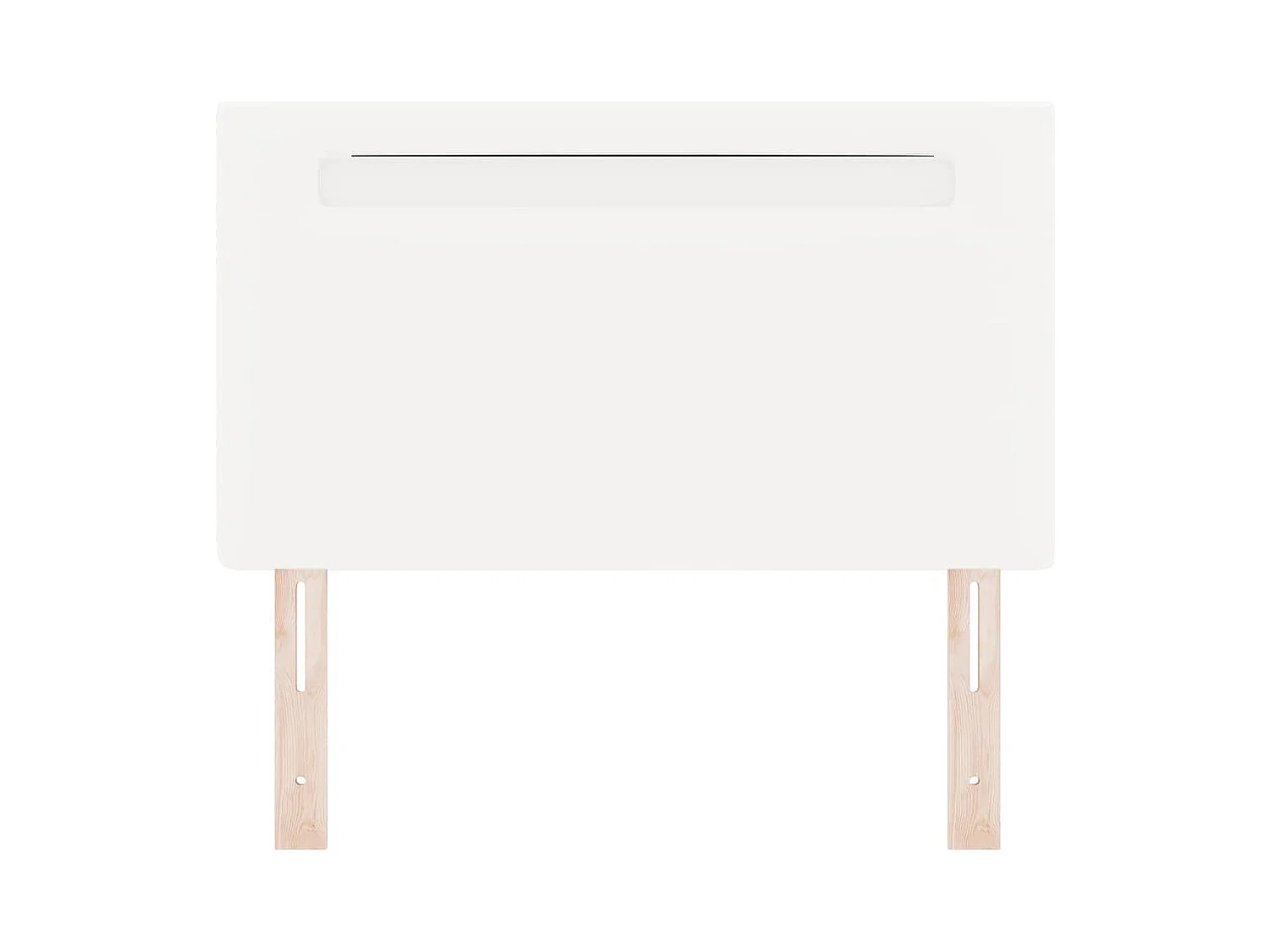 Tête de lit Montage mural | Panneau de tête pour lit Moderne  avec tête de lit Blanc 100 cm PVC