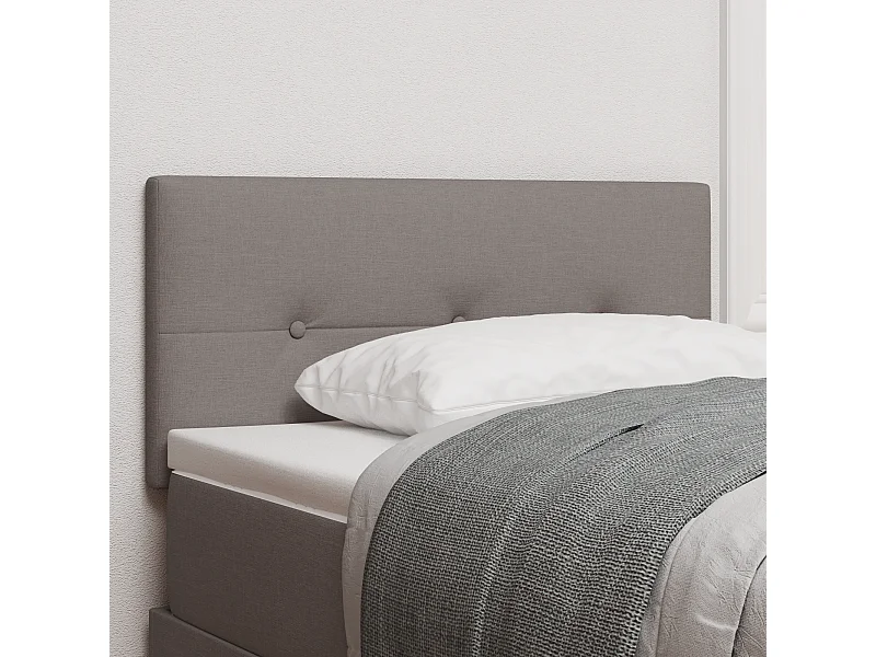 Tête de Lit | Panneau de tête pour lit Moderne Hauteur réglable avec Tête de Lit | Panneau de tête pour lit Moderne Taupe 80 cm tissu