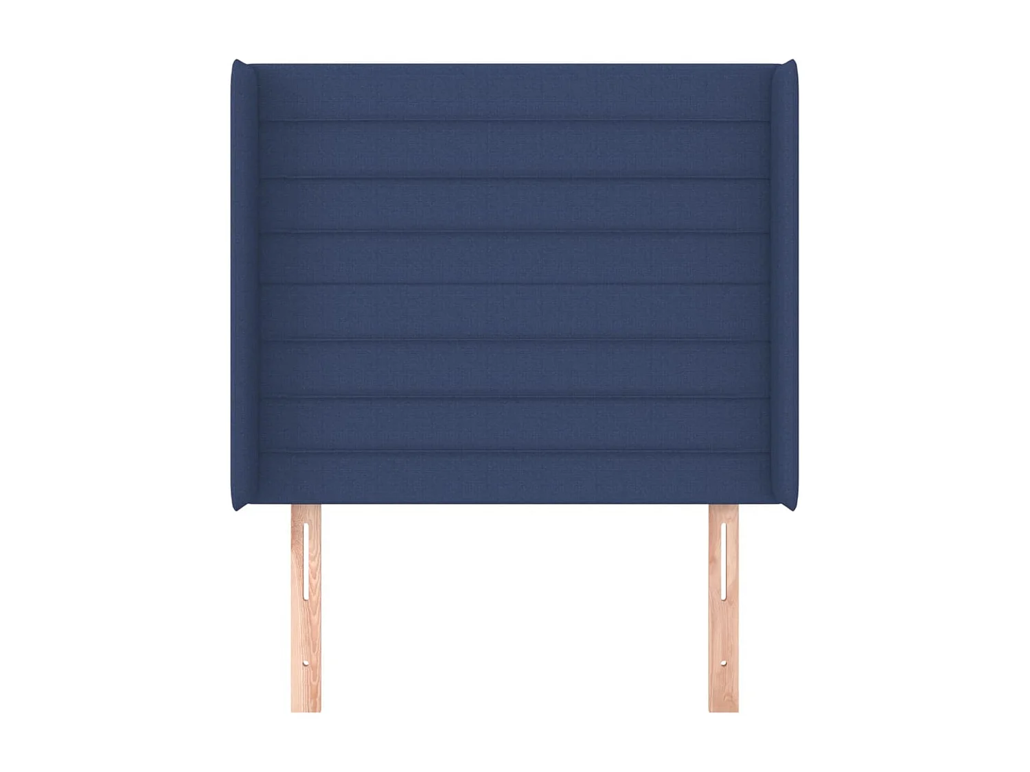 Tête de Lit | Panneau de tête pour lit Moderne avec oreilles Bleu 93x16x118/128 cm Tissu