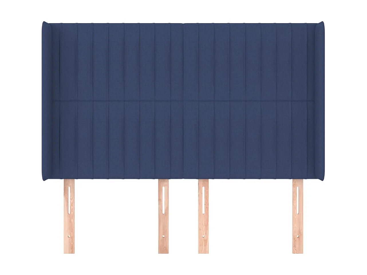 Hoofdbord | Hoofdeinde met randen 147x16x118/128 cm stof blauw