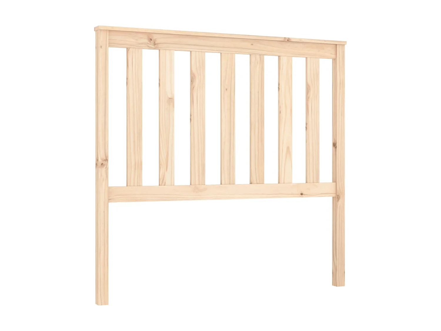 Tête de Lit | Panneau de tête pour lit Moderne 106x6x101 cm Bois massif de pin