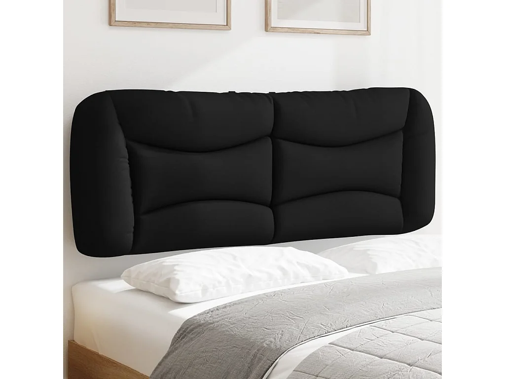 Tête de lit | Coussin de tête de lit | Tête de lit décoratif noir 120 cm tissu