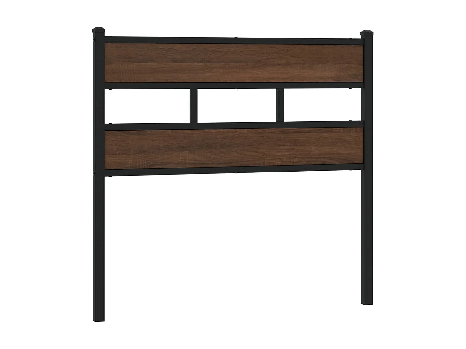 Tête de Lit | Panneau de tête pour lit Moderne chêne marron 80 cm acier et bois d'ingénierie