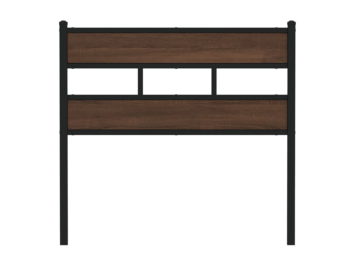 Tête de Lit | Panneau de tête pour lit Moderne chêne marron 80 cm acier et bois d'ingénierie