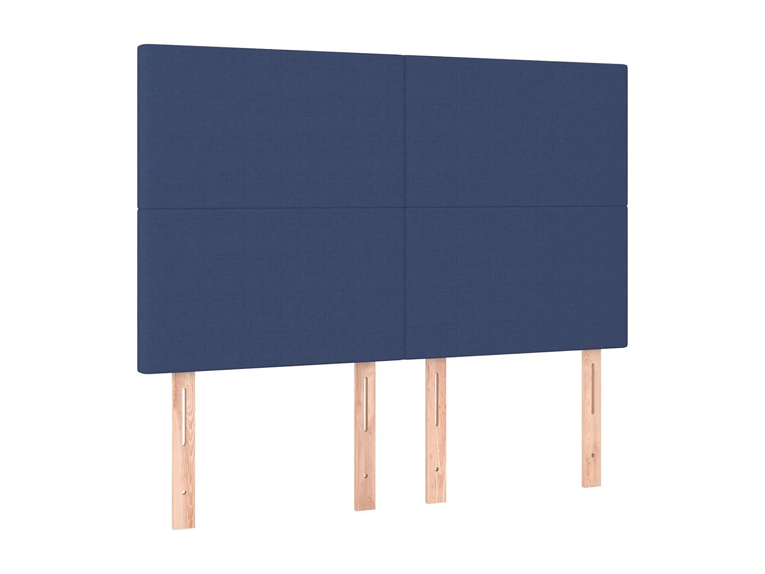 Hoofdbord | Hoofdeinde LED 144x5x118/128 cm stof blauw
