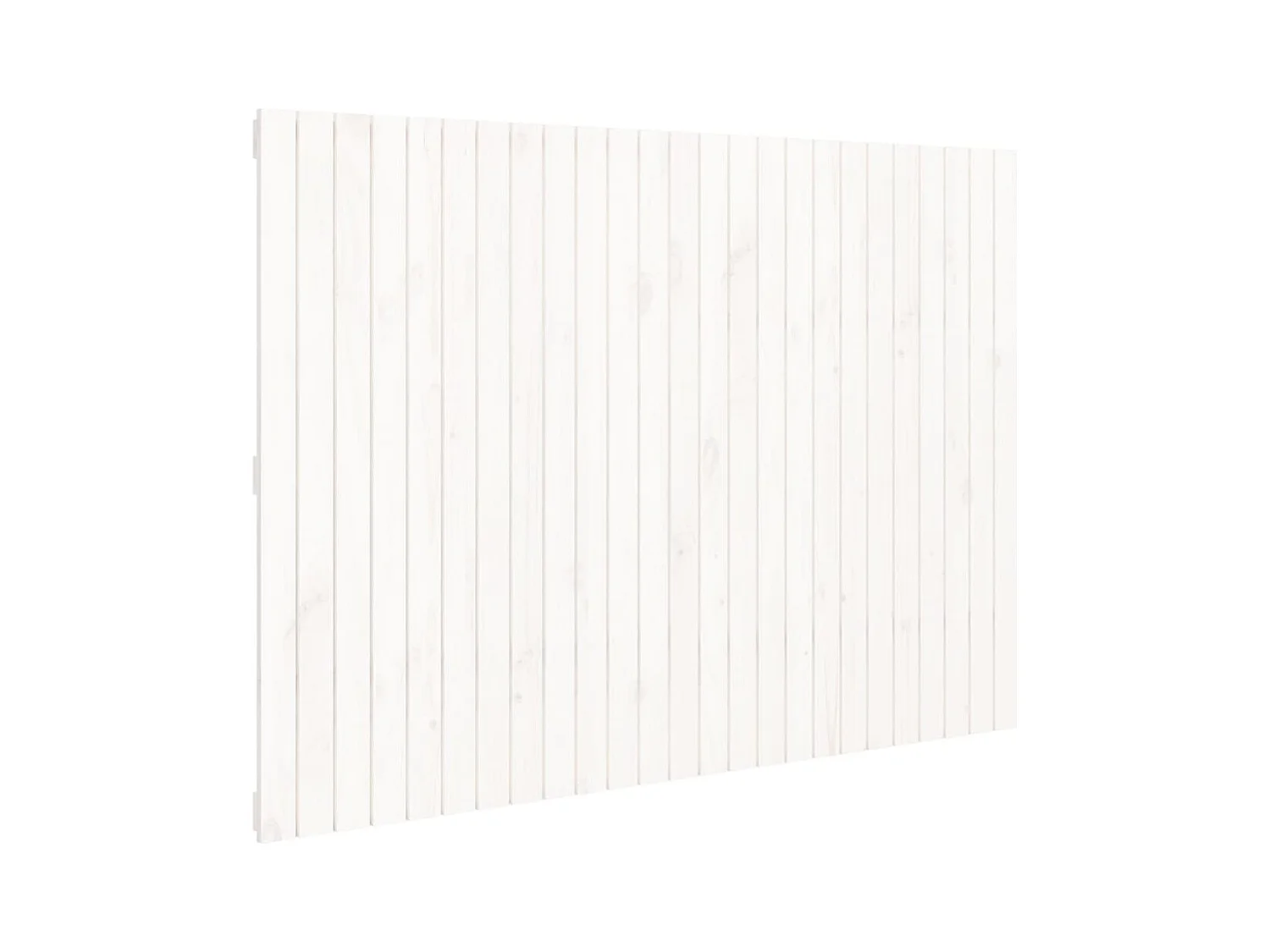 Cabecero de Cama | Cabezal de cama | Mueble de cabecero pared madera maciza pino blanco 159,5x3x110 cm