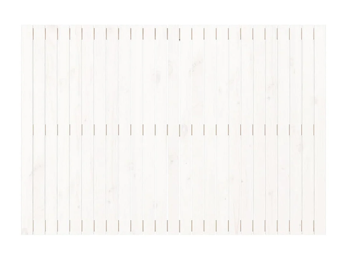 Tête de lit murale | Panneau de tête pour lit Moderne  Blanc 159,5x3x110 cm Bois massif de pin