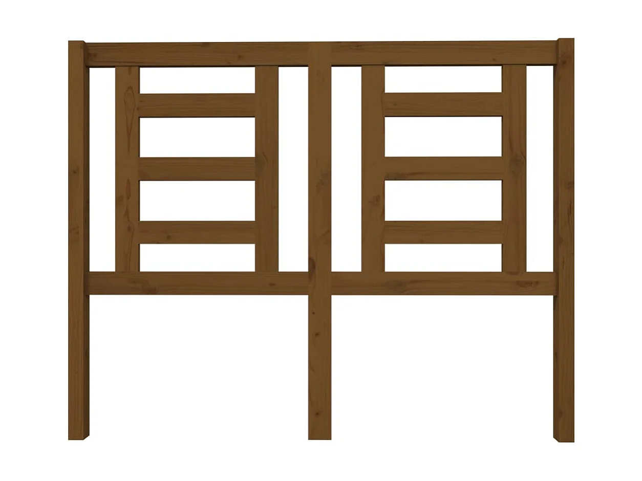 Hoofdbord | Hoofdeinde 126x4x100 cm massief grenenhout honingbruin