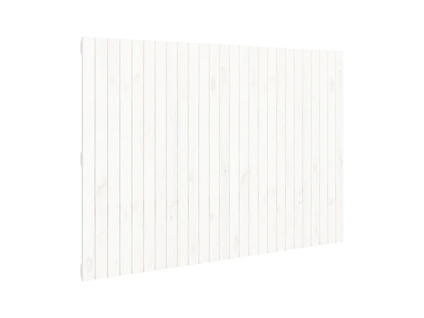 Cabecero de Cama | Cabezal de cama | Mueble de cabecero de pared madera maciza pino blanco 166x3x110cm