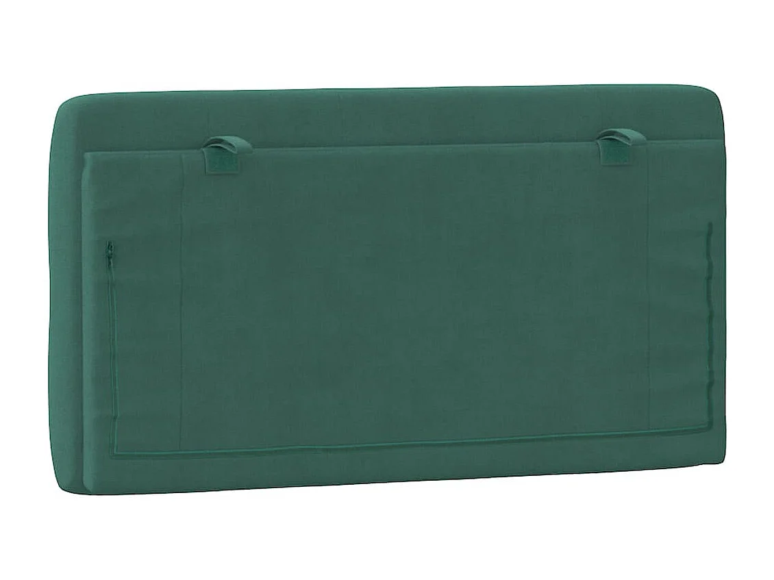 Tête de lit | Coussin de tête de lit | Tête de lit décoratif vert foncé 100 cm velours