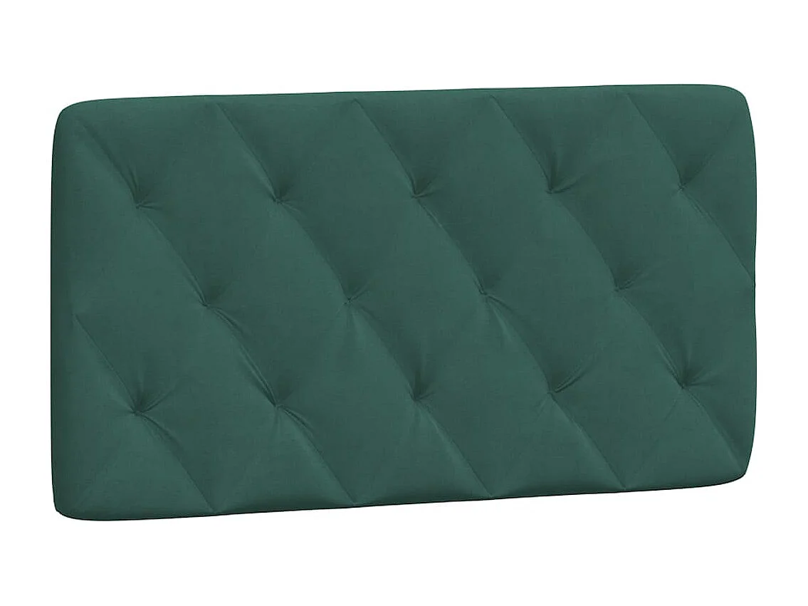 Hoofdbord | Hoofdbordkussen 100 cm fluweel donkergroen
