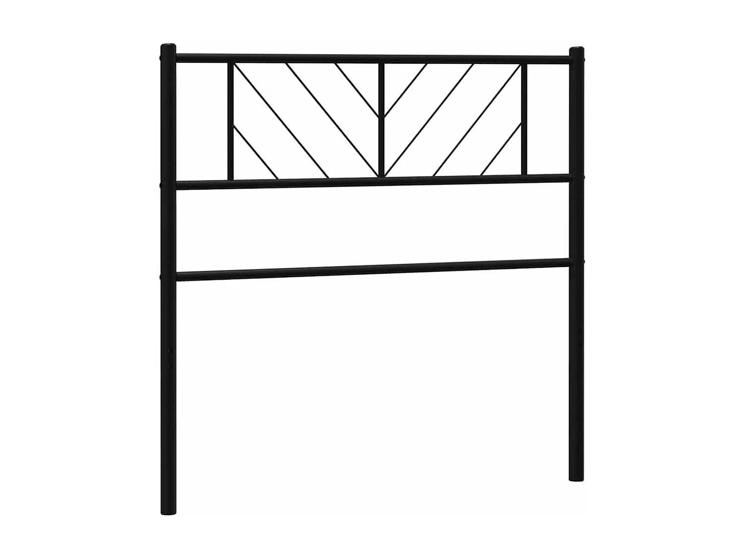 Tête de Lit | Panneau de tête pour lit Moderne métal noir 100 cm