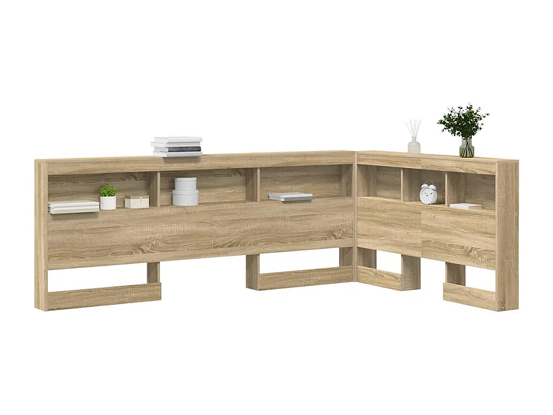 Tête de Lit de rangement | Panneau de tête pour lit Chêne sonoma 120 cm Bois d'ingénierie