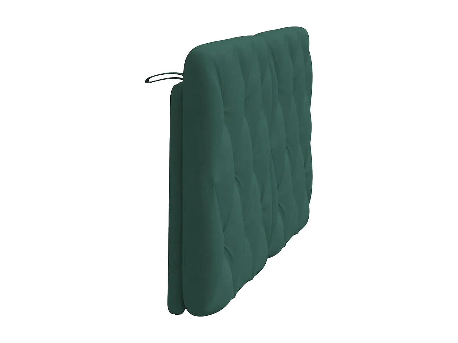 Tête de lit | Coussin de tête de lit | Tête de lit décoratif vert foncé 120 cm velours