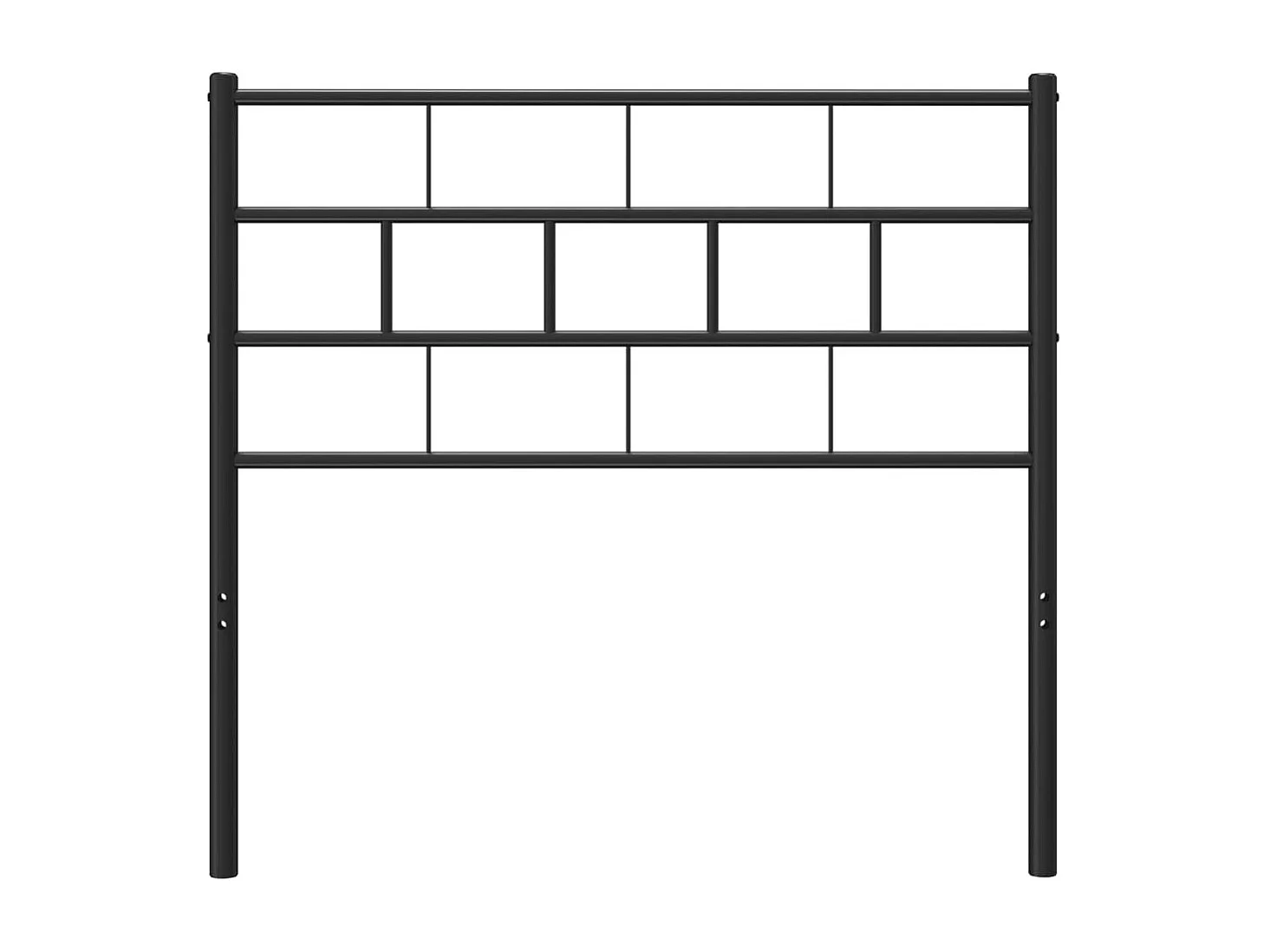 Tête de Lit | Panneau de tête pour lit Moderne métal noir 75 cm