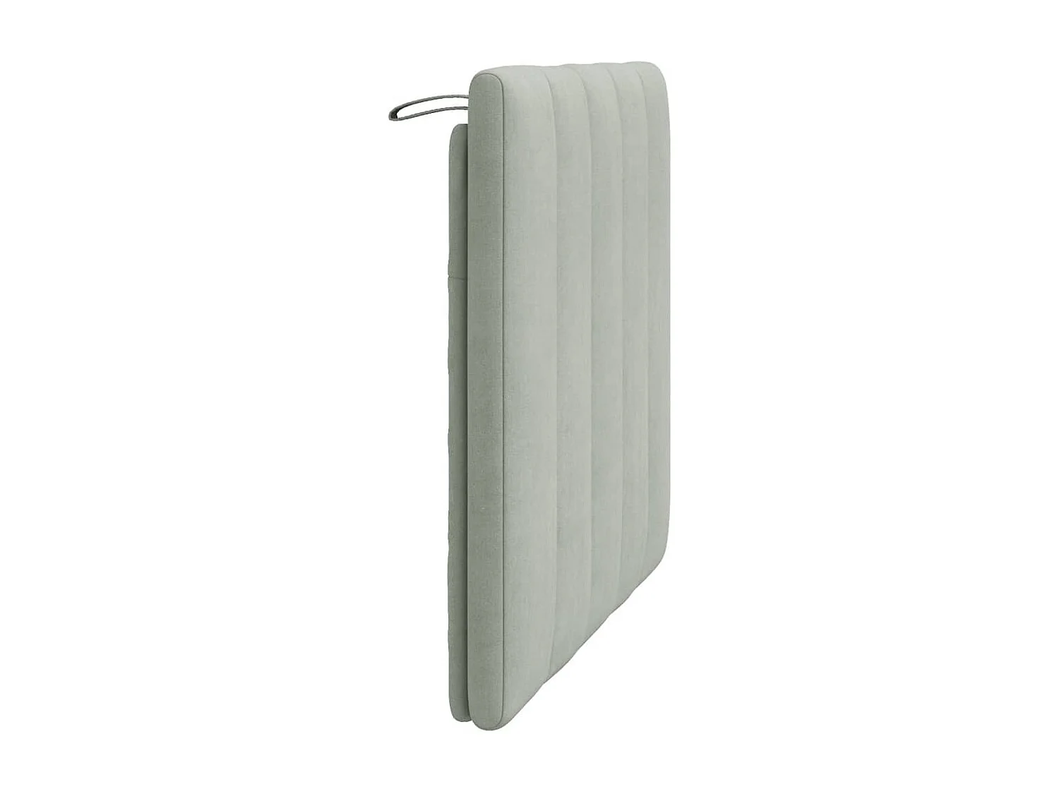 Tête de lit | Coussin de tête de lit | Tête de lit décoratif gris clair 80 cm velours