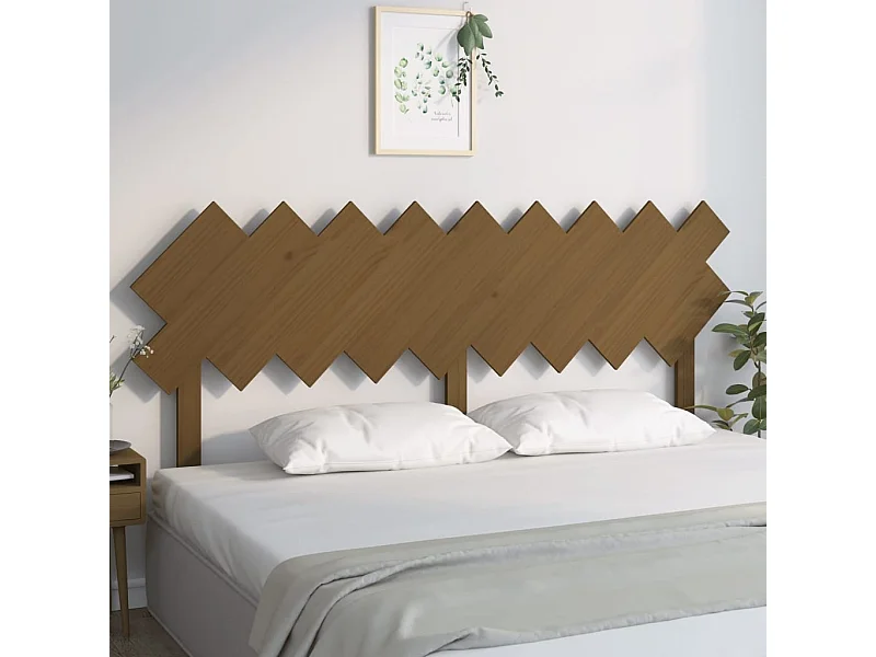 Tête de Lit | Panneau de tête pour lit Moderne Marron miel 178x3x80,5 cm Bois massif de pin