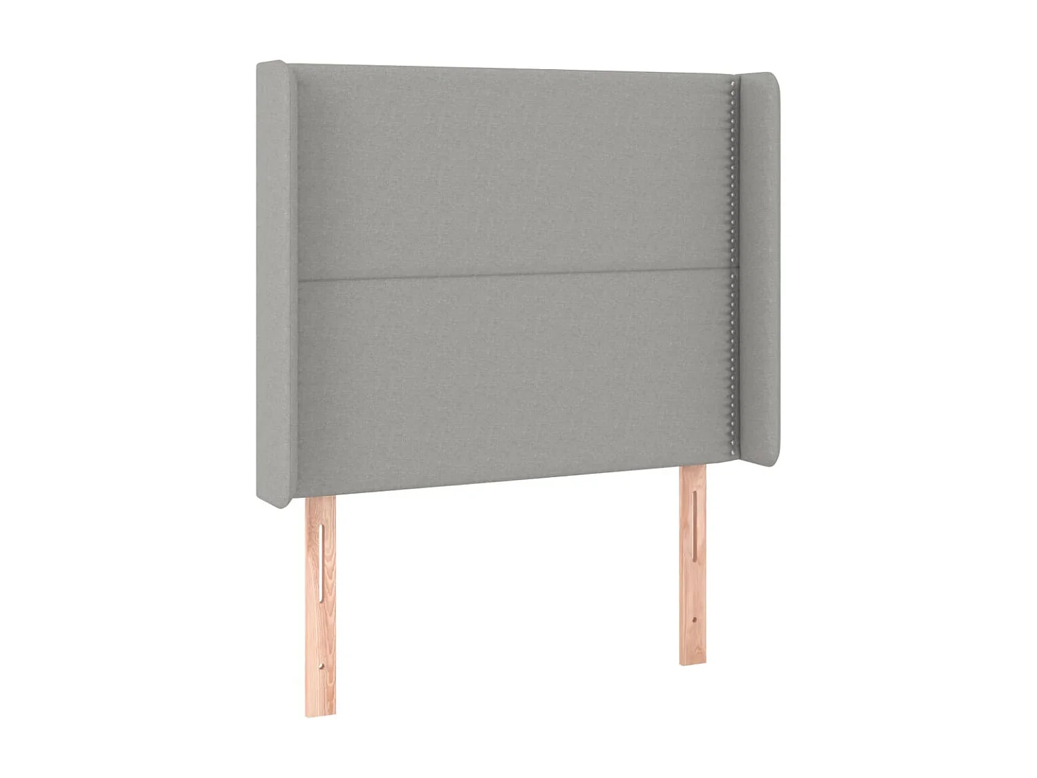 Tête de Lit | Panneau de tête pour lit Moderne à LED Gris clair 103x16x118/128 cm Tissu