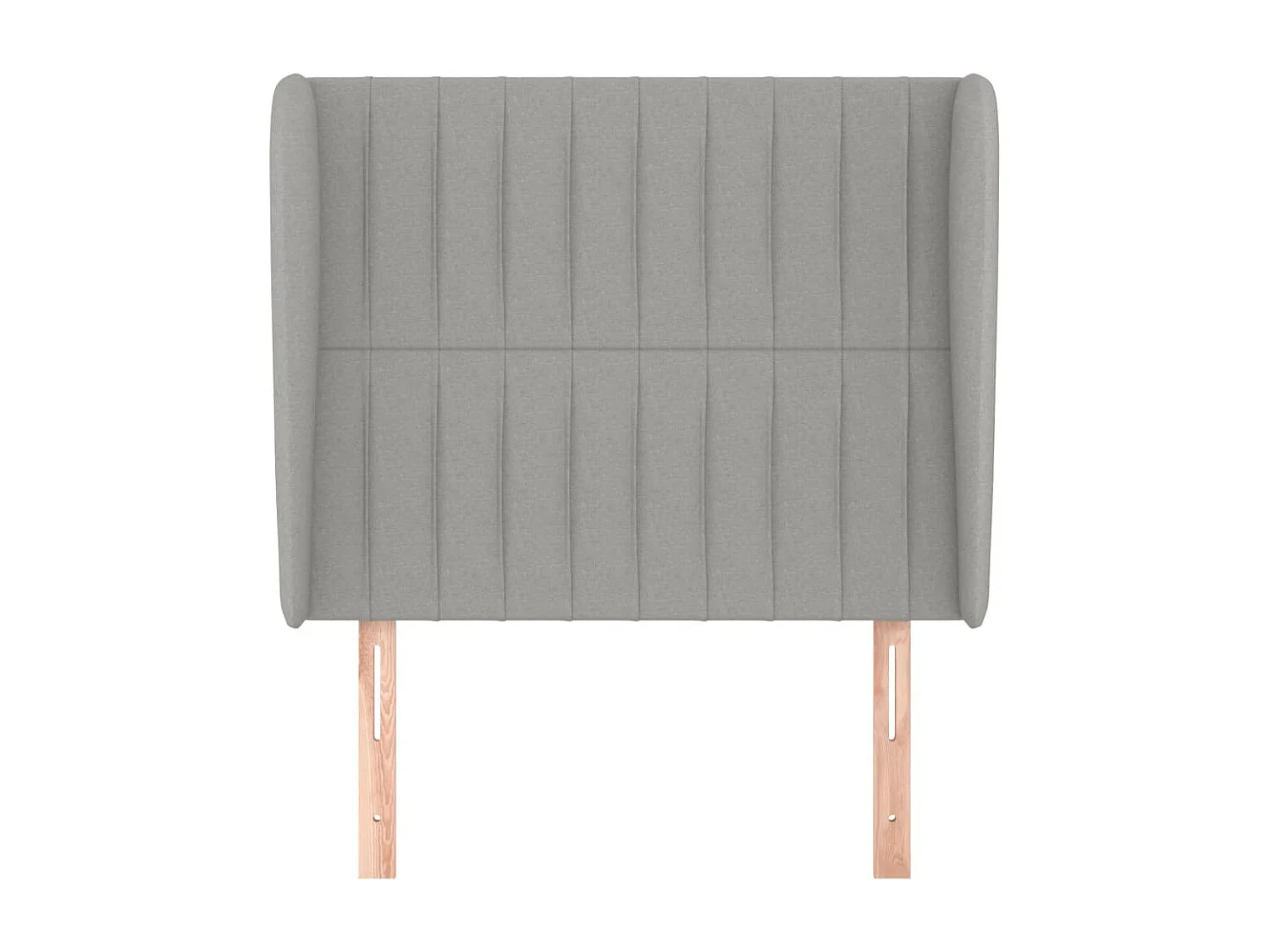 Tête de Lit | Panneau de tête pour lit Moderne avec oreilles Gris clair 93x23x118/128 cm Tissu