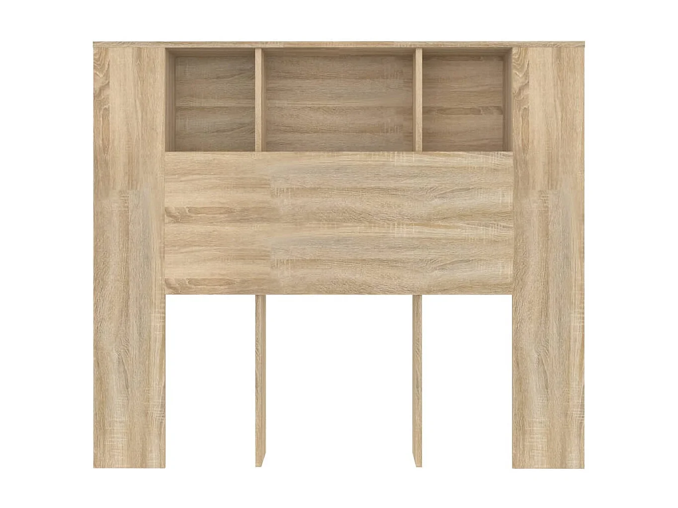 Tête de Lit avec rangement | Armoire de tête de lit chêne sonoma 120x18,5x102,5 cm
