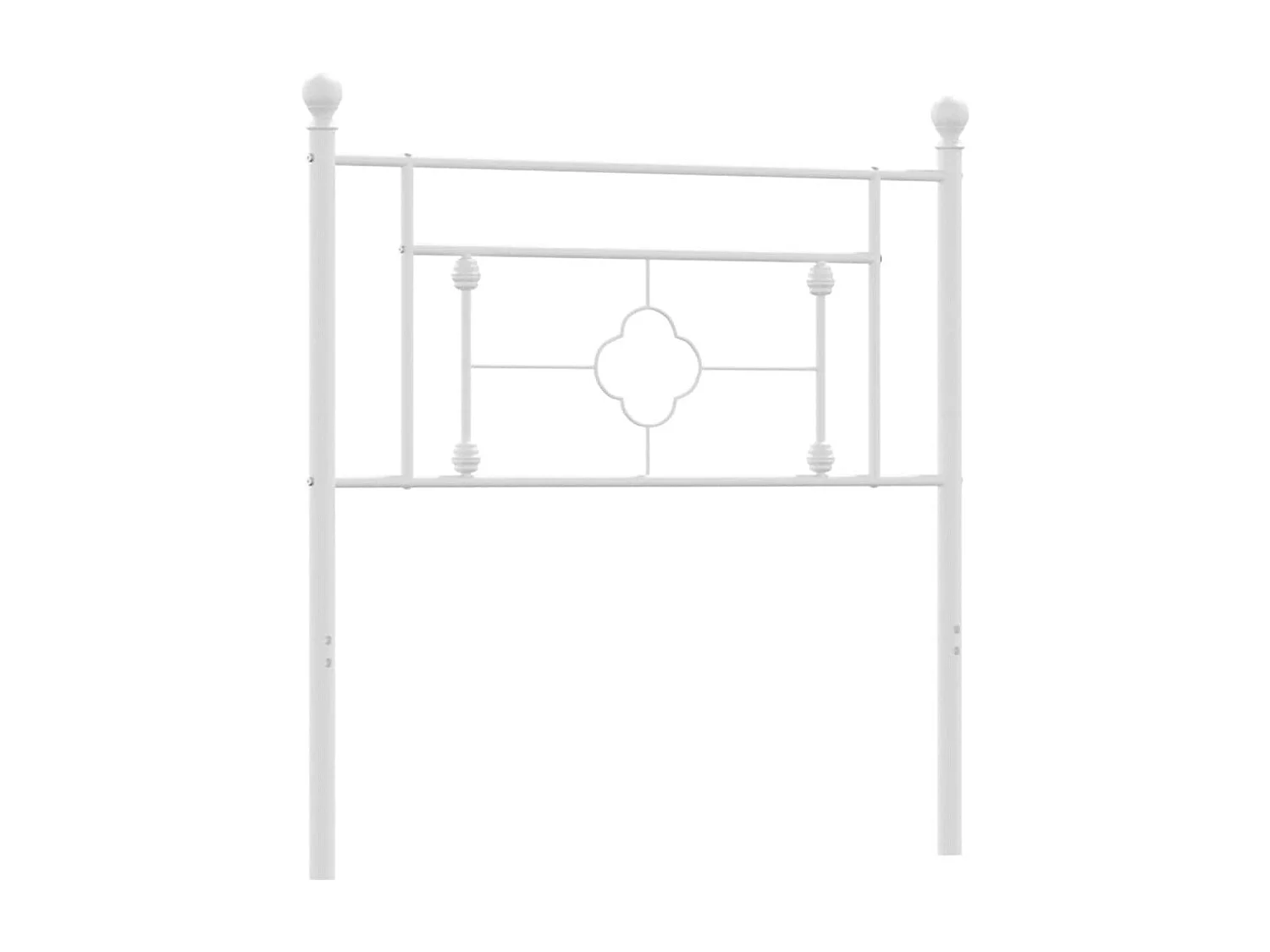 Tête de Lit | Panneau de tête pour lit Moderne métal blanc 100 cm