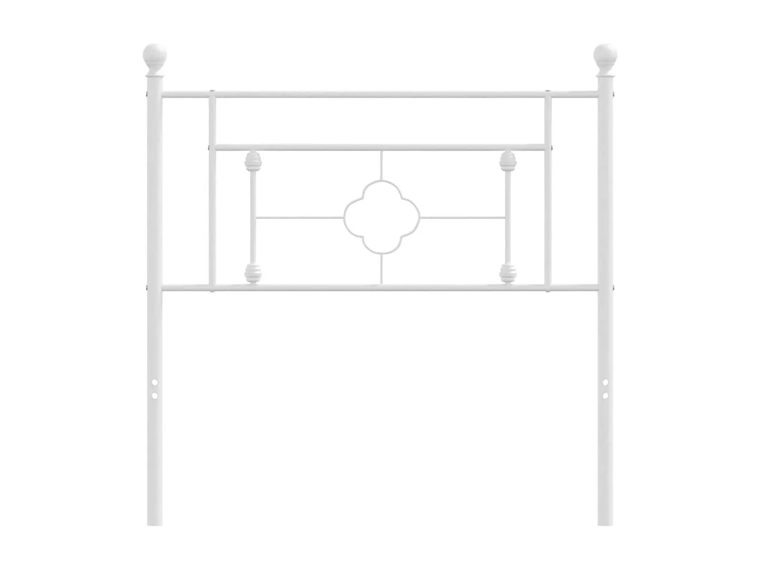 Tête de Lit | Panneau de tête pour lit Moderne métal blanc 100 cm