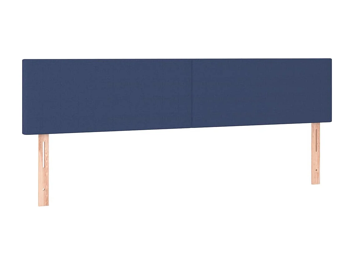 Hoofdbord | Hoofdeinde LED 200x5x78/88 cm stof blauw