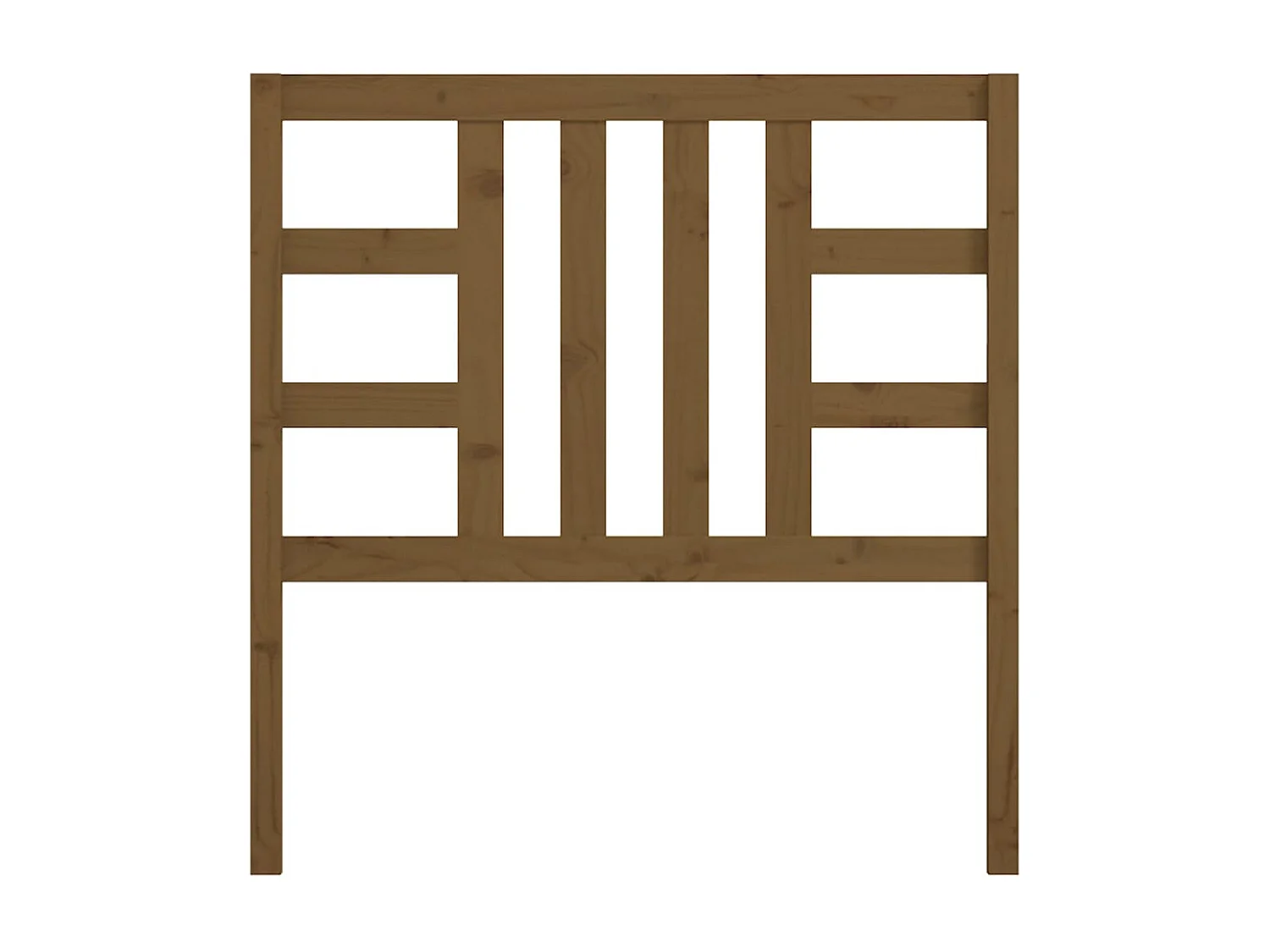 Tête de Lit | Panneau de tête pour lit Moderne Marron miel 96x4x100 cm Bois massif de pin