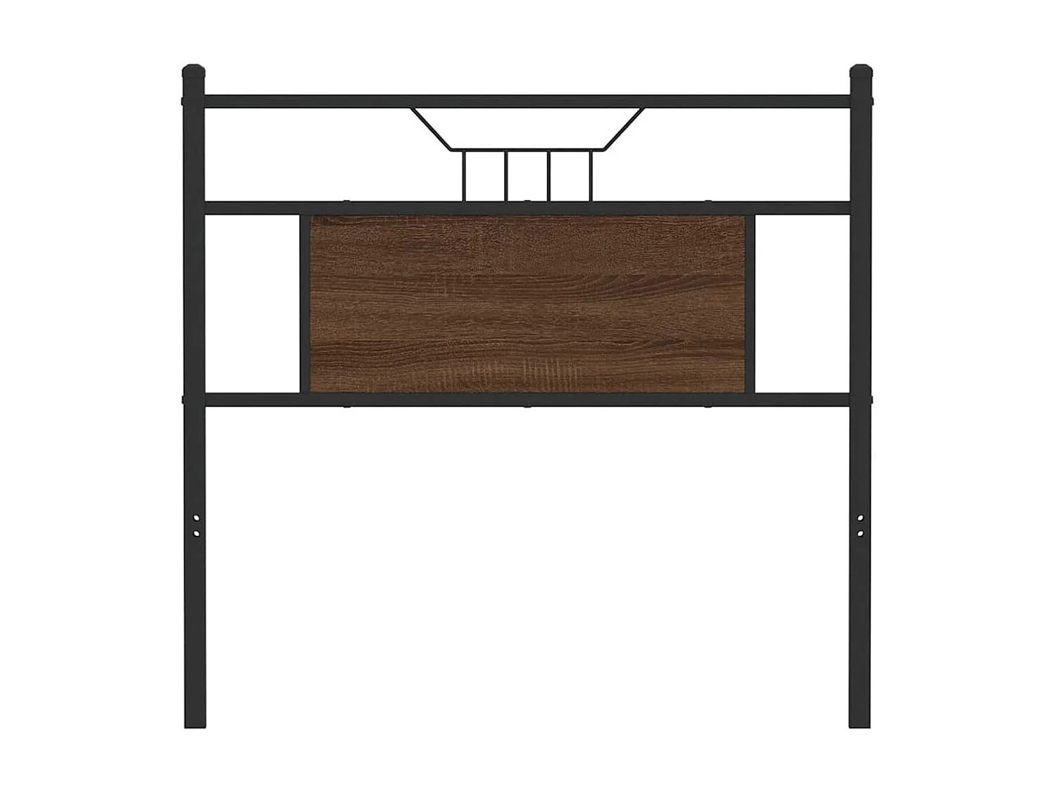 Tête de Lit | Panneau de tête pour lit Moderne chêne marron 90 cm bois d'ingénierie et acier