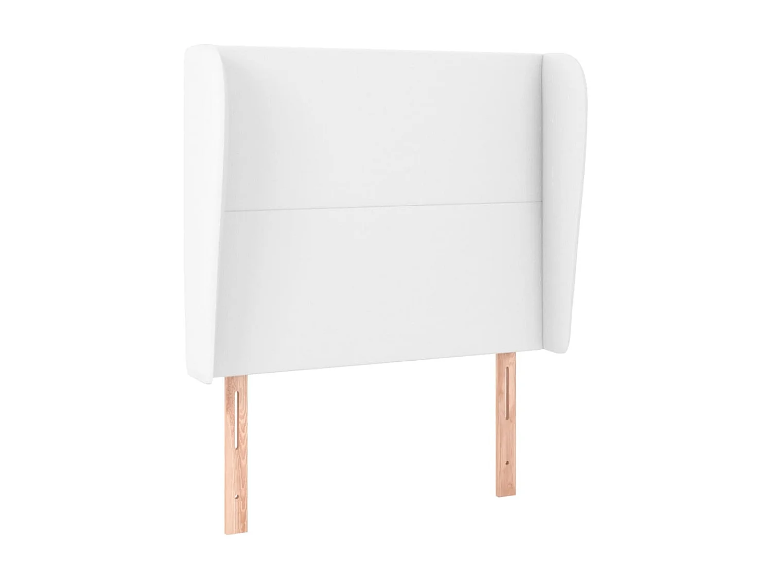 Tête de Lit | Panneau de tête pour lit Moderne avec oreilles Blanc 83x23x118/128 cm Similicuir