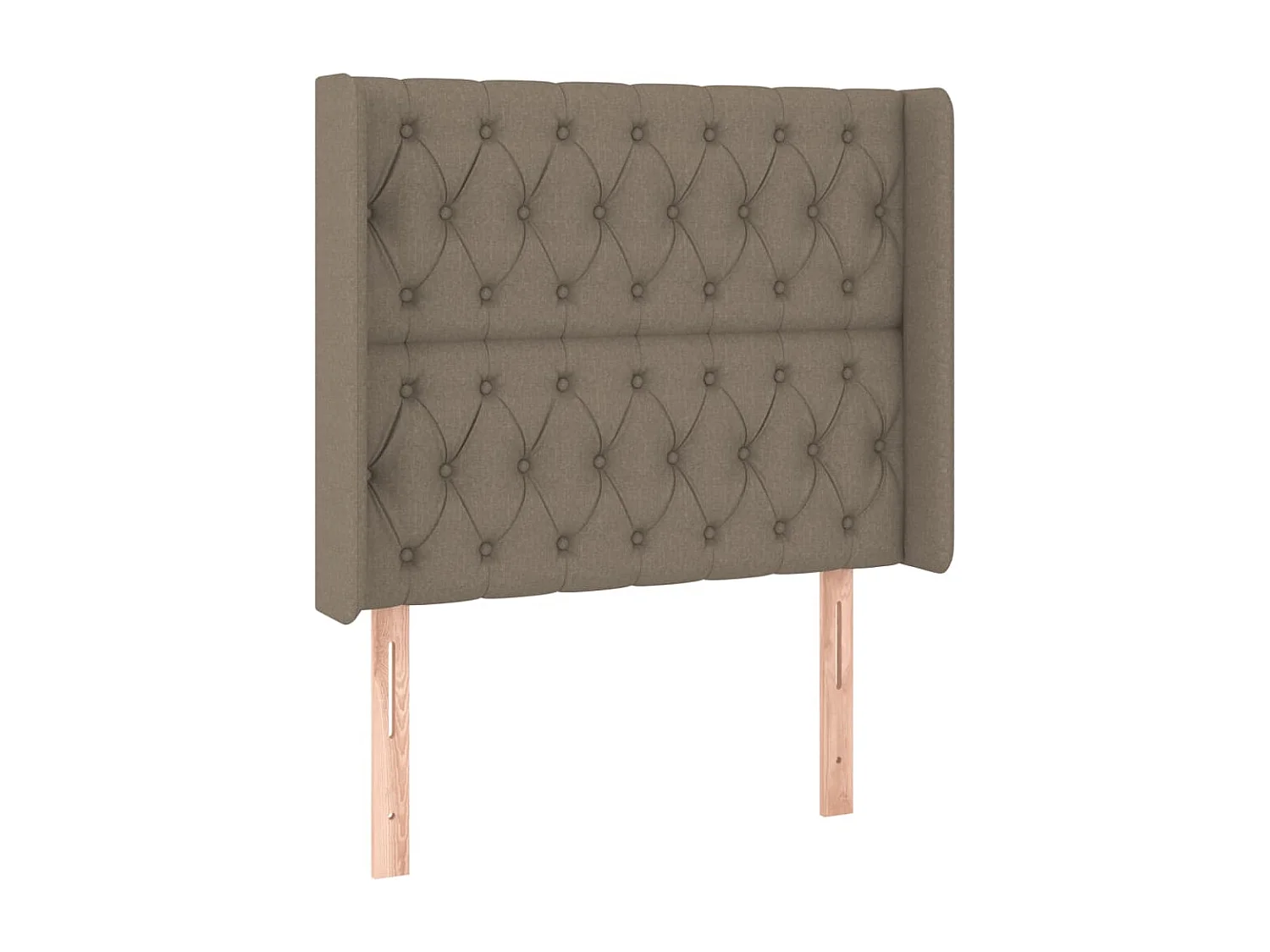 Tête de Lit | Panneau de tête pour lit Moderne à LED Taupe 93x16x118/128 cm Tissu