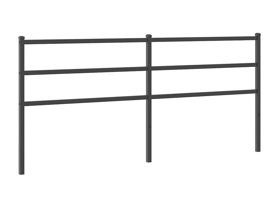 Mueble cabecero | Cabezal de cama | Cabecero de metal negro 180 cm