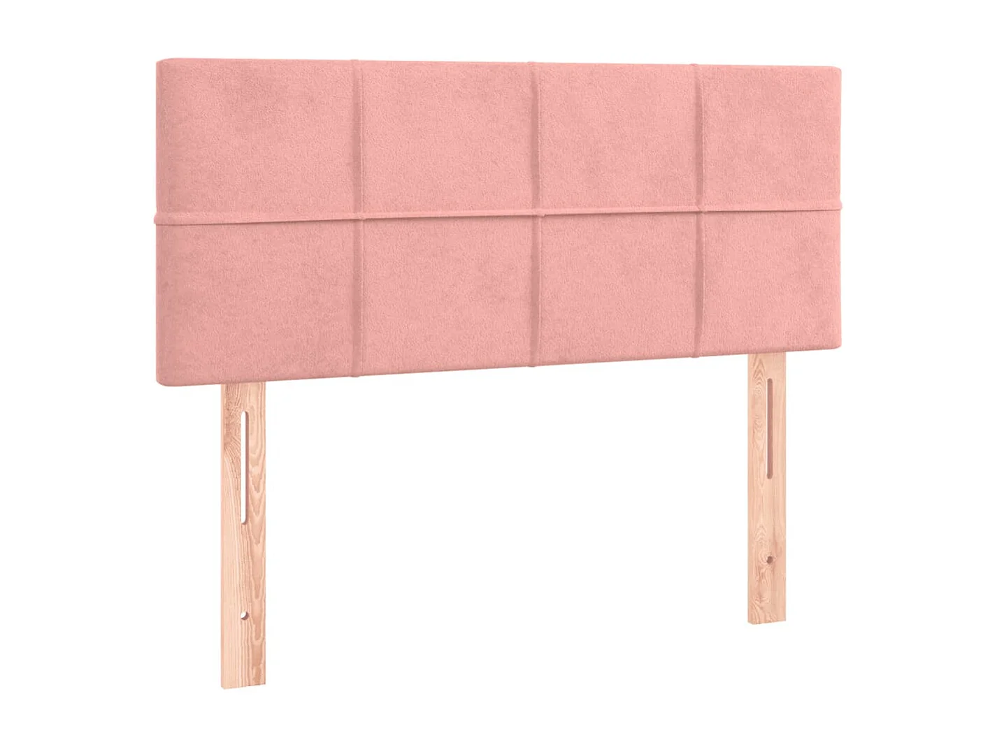 Hoofdbord | Hoofdeinde LED 100x5x78/88 cm fluweel roze
