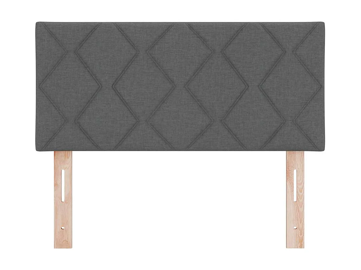 Cabecero | Cabezal de Cama | Mueble cabecero con luces de tiras LED con cabecera Gris 100 cm tela
