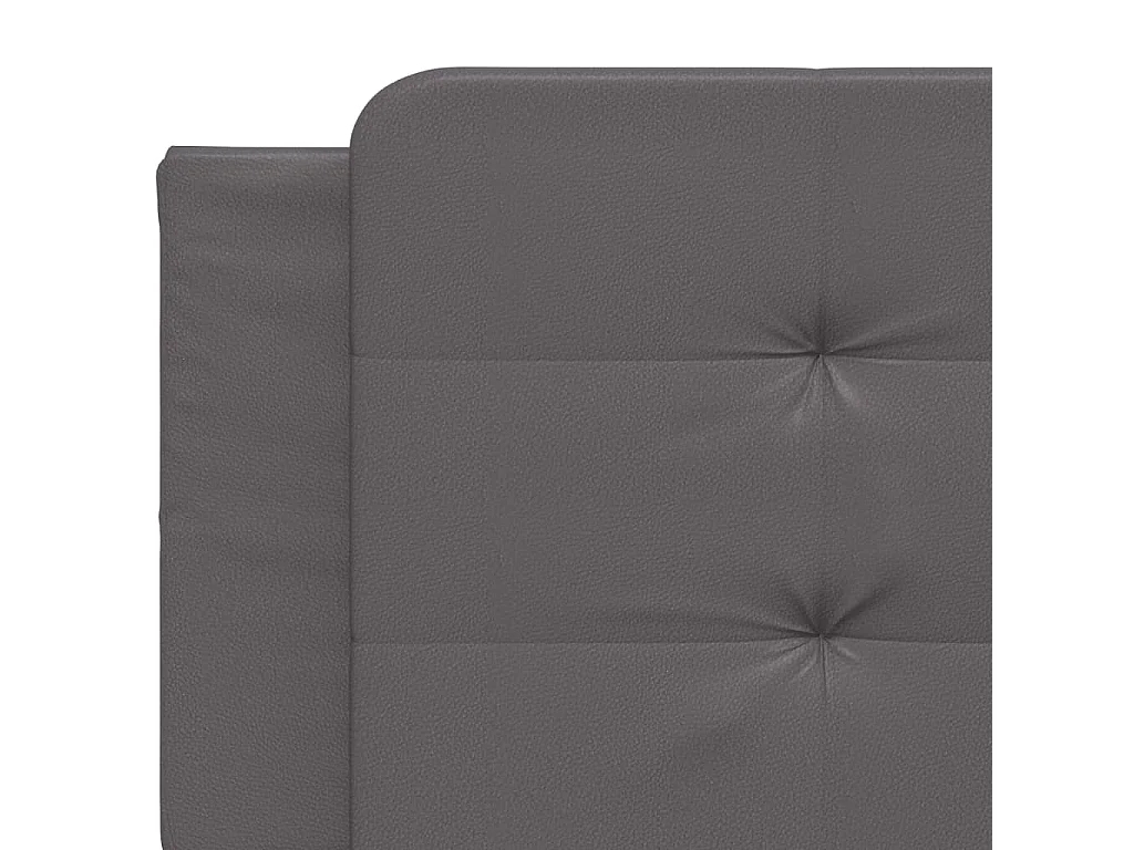 Tête de lit | Coussin de tête de lit | Tête de lit décoratif gris 200 cm similicuir