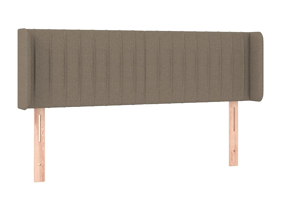 Hoofdbord | Hoofdeinde LED 147x16x78/88 cm stof taupe