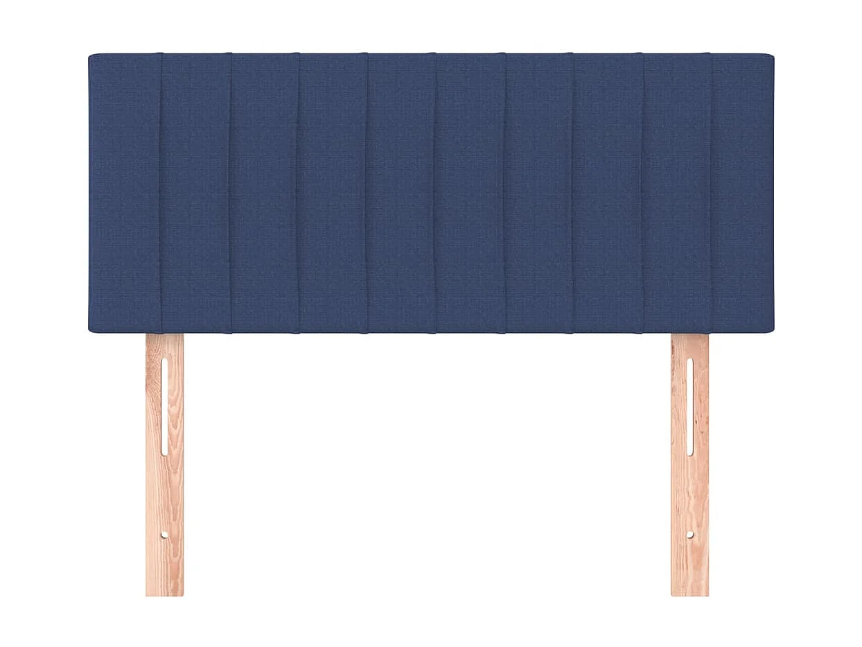 Mueble cabecero | Cabezal de cama | Cabecero de tela azul 80x5x78/88 cm