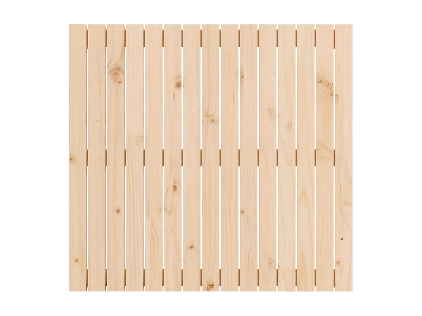 Cabecero de Cama | Cabezal de cama | Mueble de cabecero de pared madera maciza de pino 95,5x3x90 cm