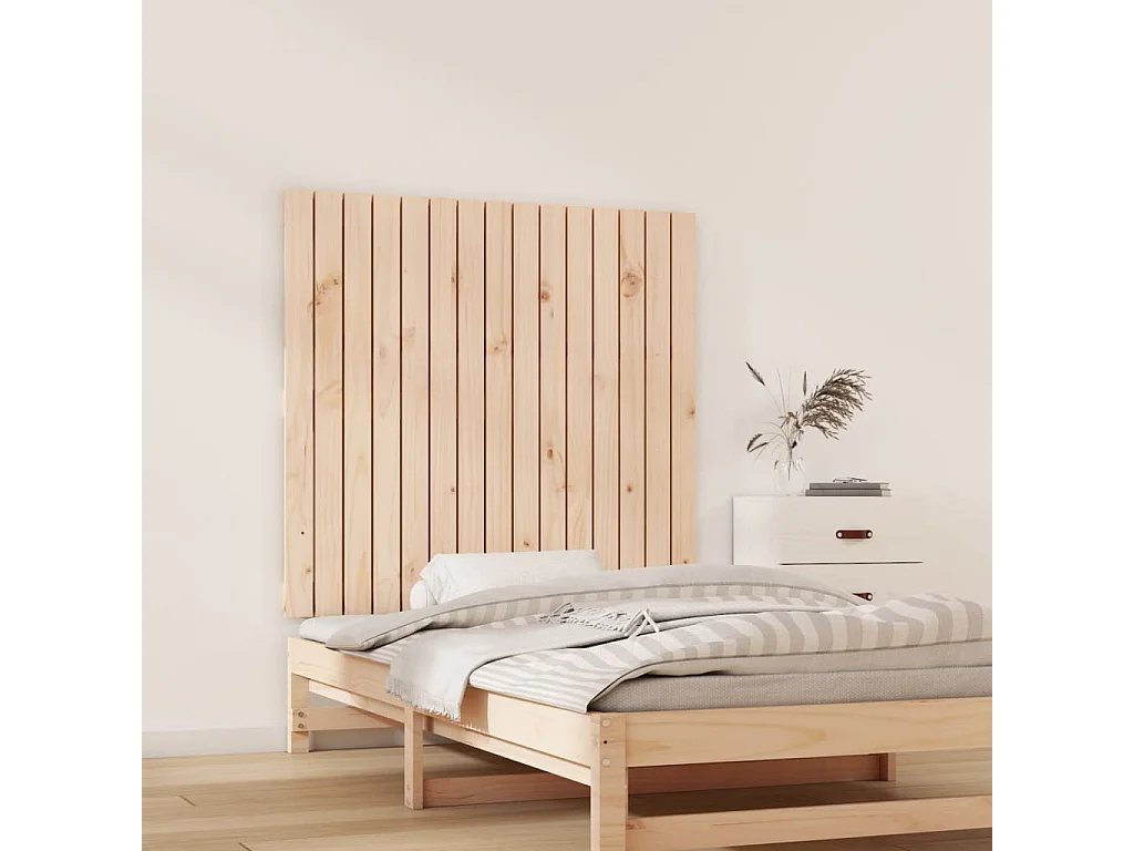 Tête de lit murale | Panneau de tête pour lit Moderne  95,5x3x90 cm Bois massif de pin