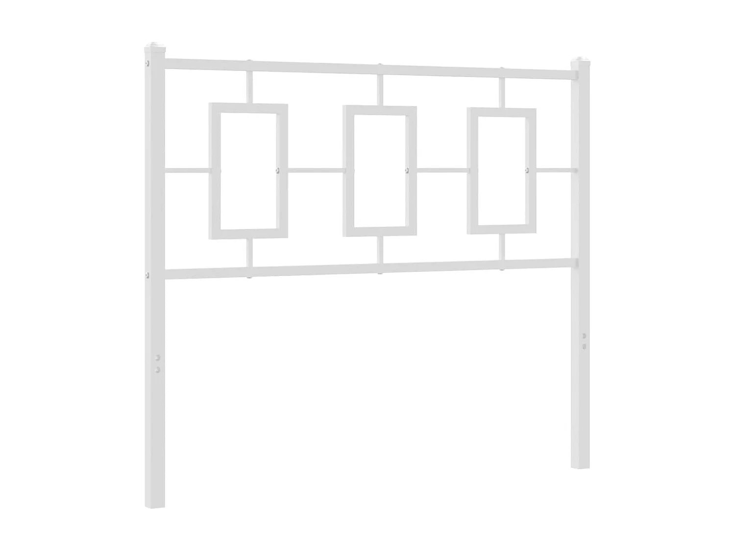 Tête de Lit | Panneau de tête pour lit Moderne métal blanc 100 cm
