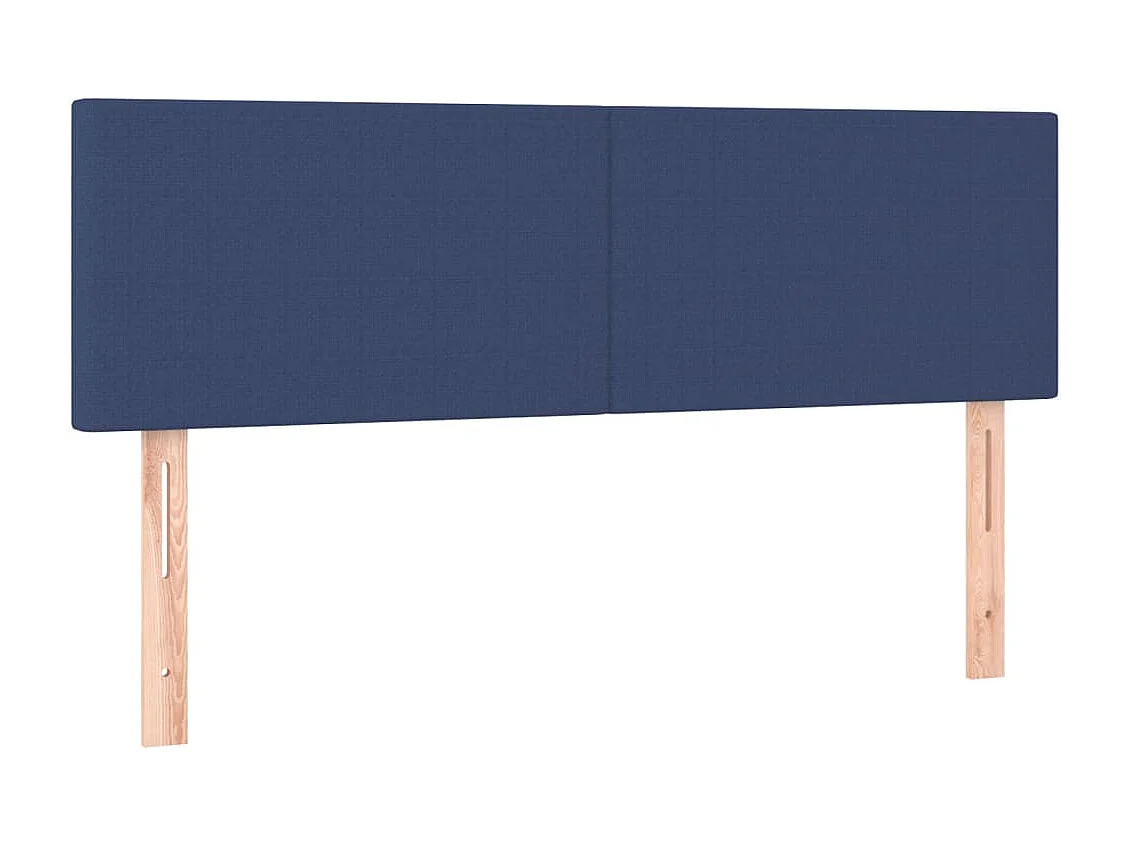 Hoofdbord | Hoofdeinde LED 144x5x78/88 cm stof blauw
