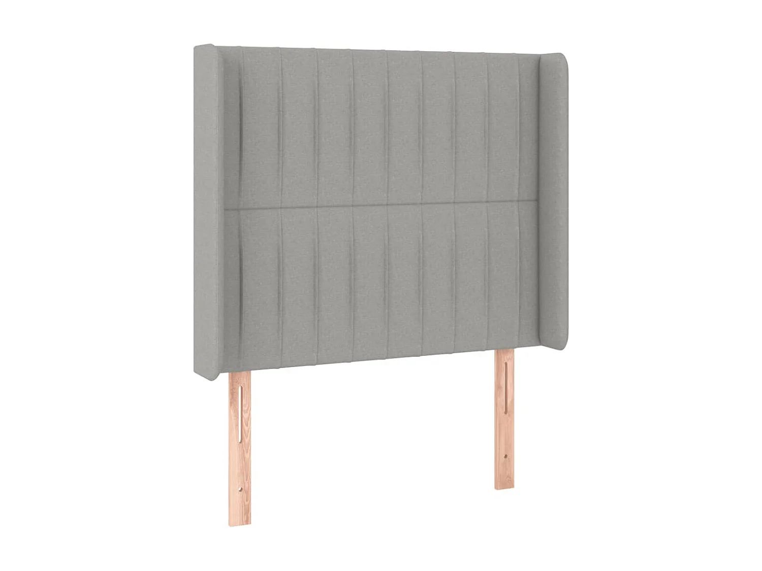 Hoofdbord | Hoofdeinde LED 103x16x118/128 cm stof lichtgrijs