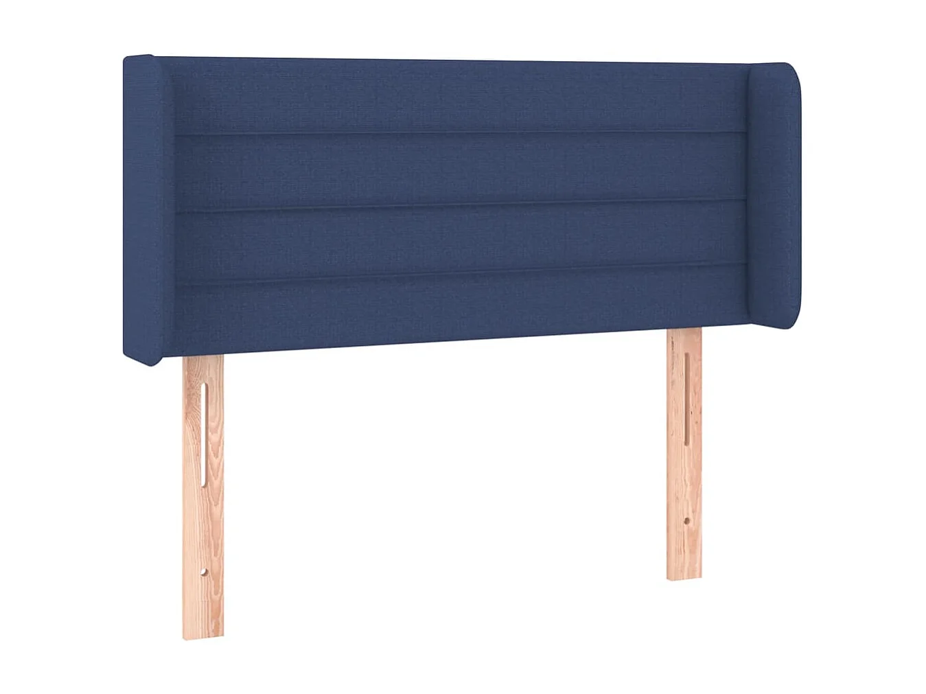 Mueble cabecero | Cabezal de cama | Cabecero de tela azul 93x16x78/88 cm