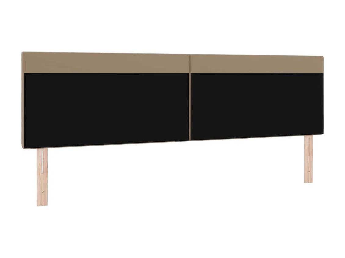 Tête de lit Montage mural | Panneau de tête pour lit Moderne  Cappuccino 200 cm PVC