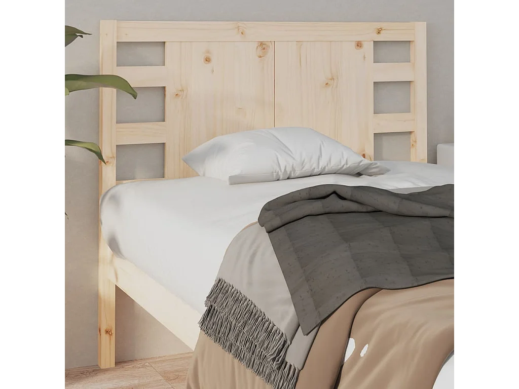 Tête de Lit | Panneau de tête pour lit Moderne 96x4x100 cm Bois massif de pin