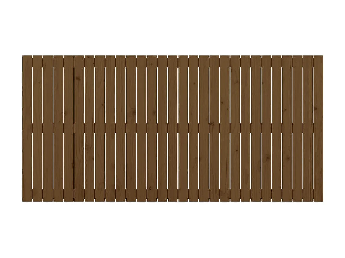 Tête de lit murale | Panneau de tête pour lit Moderne  Marron miel 185x3x90 cm Bois massif de pin