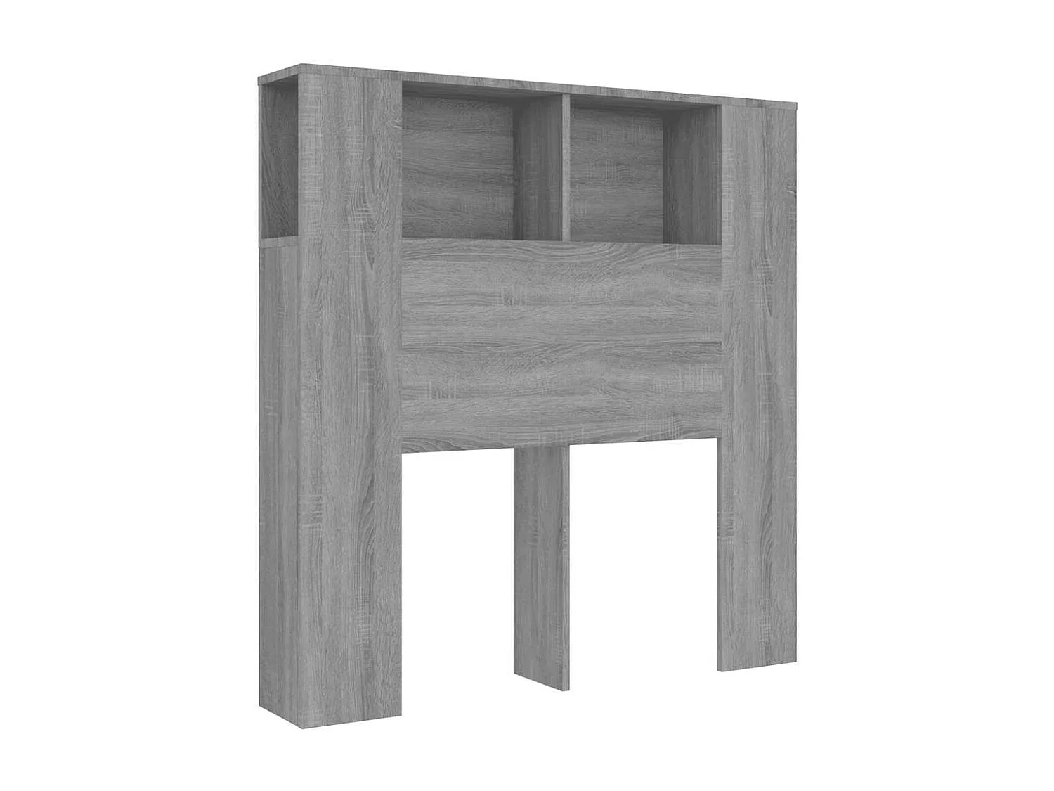Tête de Lit avec rangement | Armoire de tête de lit Sonoma gris 100x18,5x102,5 cm