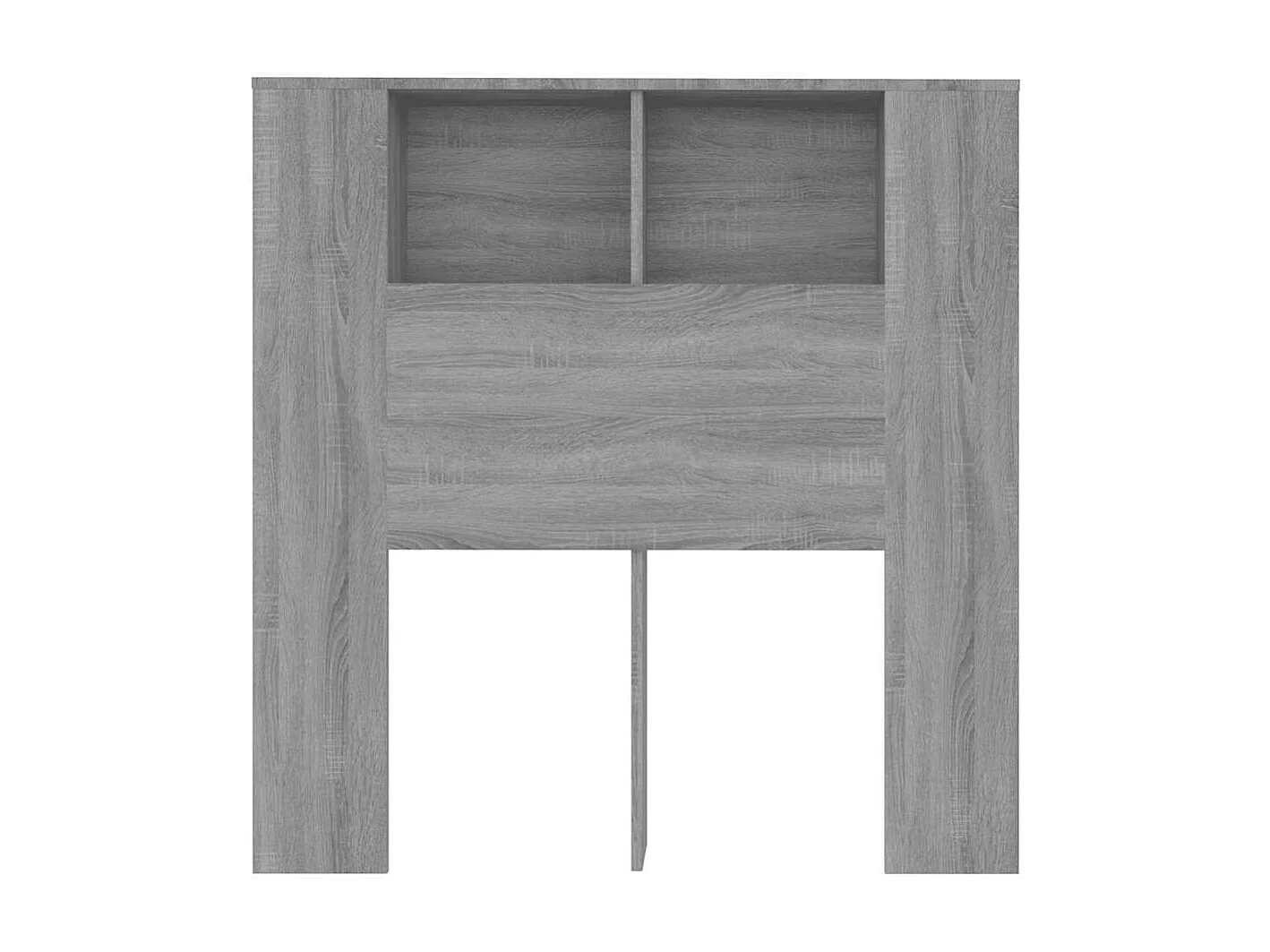 Tête de Lit avec rangement | Armoire de tête de lit Sonoma gris 100x18,5x102,5 cm