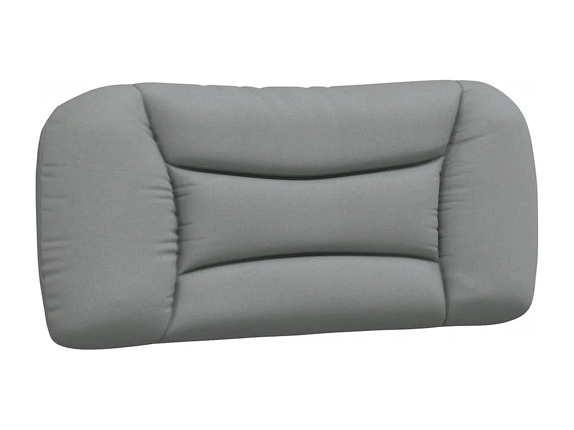 Cabecero de Cama | Cabezal de cama | Mueble de cabecero acolchado Hvar tela gris claro 90 cm